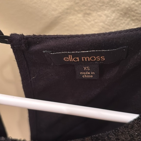 Ella Moss Black Sequin Peplum Tank Top - Picture 8 of 10